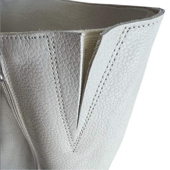 L’INTERVALLE Off White Leather Boots 41 / 10 women - Picture 10 of 16